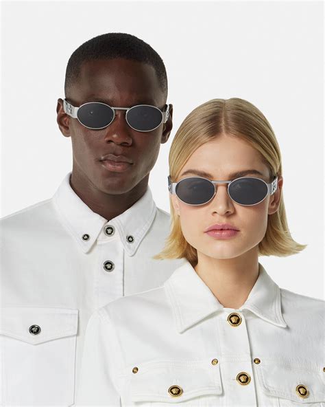 versace medusa aviator sunglasses|versace 60mm embellished oval sunglasses.